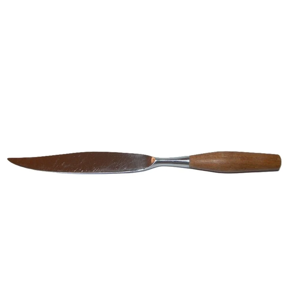 Vintage MCM Dansk Designs IHQ Teak Wood Handles Carving Knife Germany 14.25
